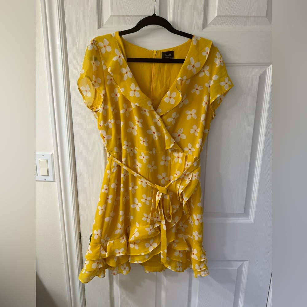 Bardot Yellow floral Dress